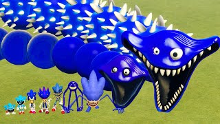 NEW SONIC HUNGRY WORM FROM ROBLOX PHASE 1-2 x SHIN SONIC SMILING CRITTERS x INNYUME SMILEY’S in Gmod