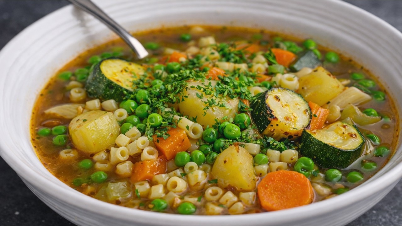 Простой Овощной Суп, Который Я Готовлю Каждую Неделю