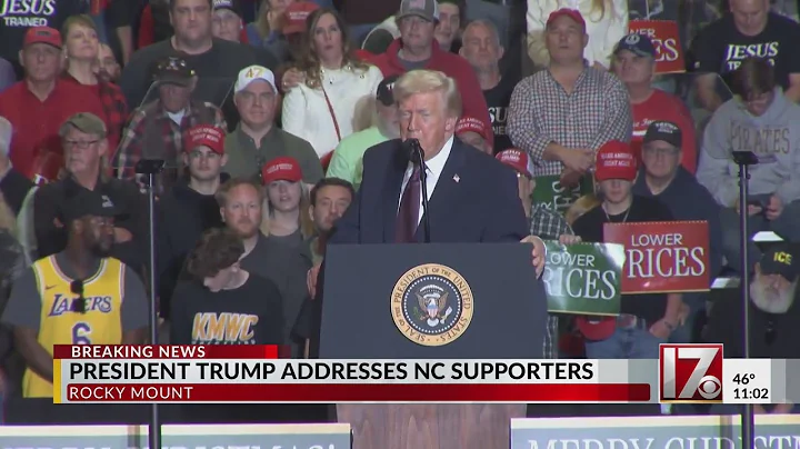 Trump addresses NC supporters in Rocky Mount