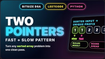 Two Pointers Explained Visually (FAST + SLOW) | One of the Most Important LeetCode Patterns