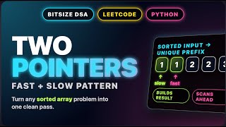 Two Pointers Explained Visually (FAST + SLOW) | One of the Most Important LeetCode Patterns