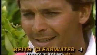 Golf - 1987 - US Open - ABC Jim McKay Interviews 3rd Round Co-Leader Keith Clearwater