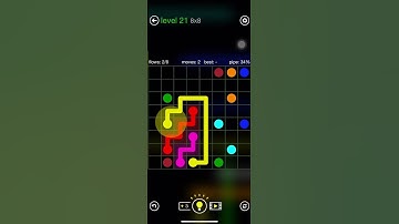 Flow Free Classic Pack 8x8 – Level 21 Guide #games #level #puzzle #gaming #braingames