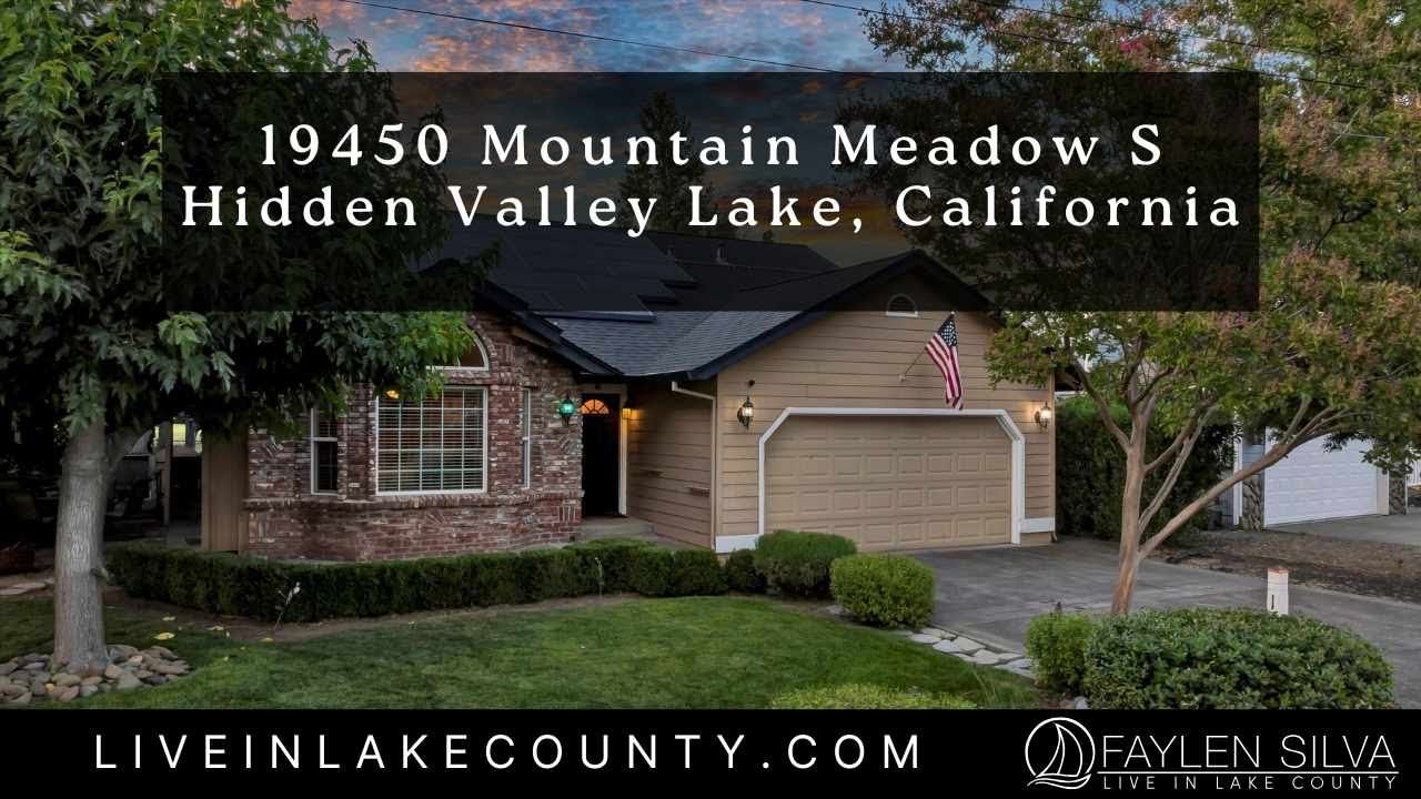 19450 Mountain Meadow South, Hidden Valley Lake California Home For Sale - Golf Course Living