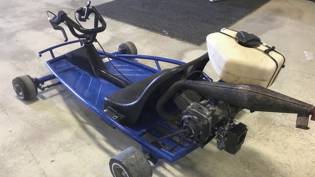 Razor drift conversion to 50cc - YouTube