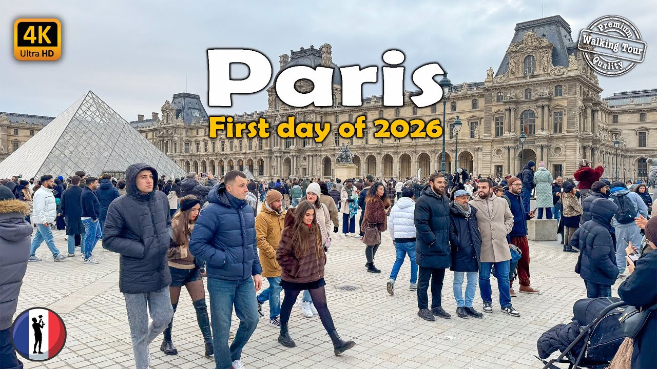 🇫🇷 First Days of the 2026 New Year - Paris Walking Tour - France 4k60fps HDR