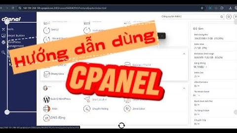 Hướng dẫn dùng Cpanel Hosting phiên bản mới nhất 2025