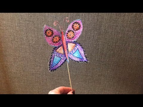 Decorative butterfly (როგორ გავაკეთოთ დეკორატიული პეპელა)