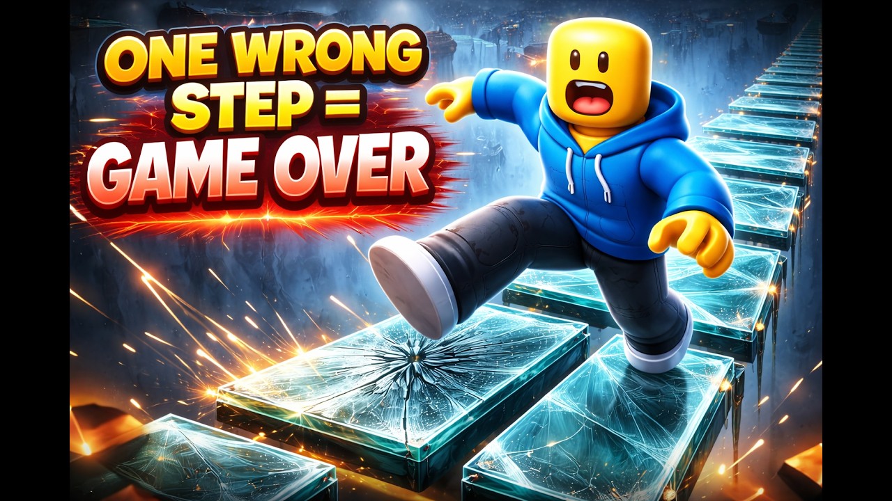 ONE WRONG STEP = GAME OVER 😱 | Roblox Glass Bridge Challenge - YouTube
