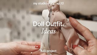 Sewing Doll outfit • Tiny jumpsuit • Doll clothes ideation process • BJD project