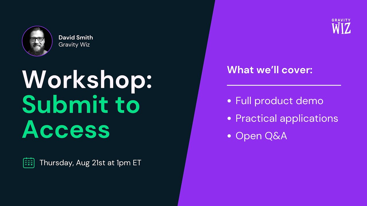 Workshop: Submit to Access