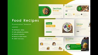 Food Recipes Presentation Template