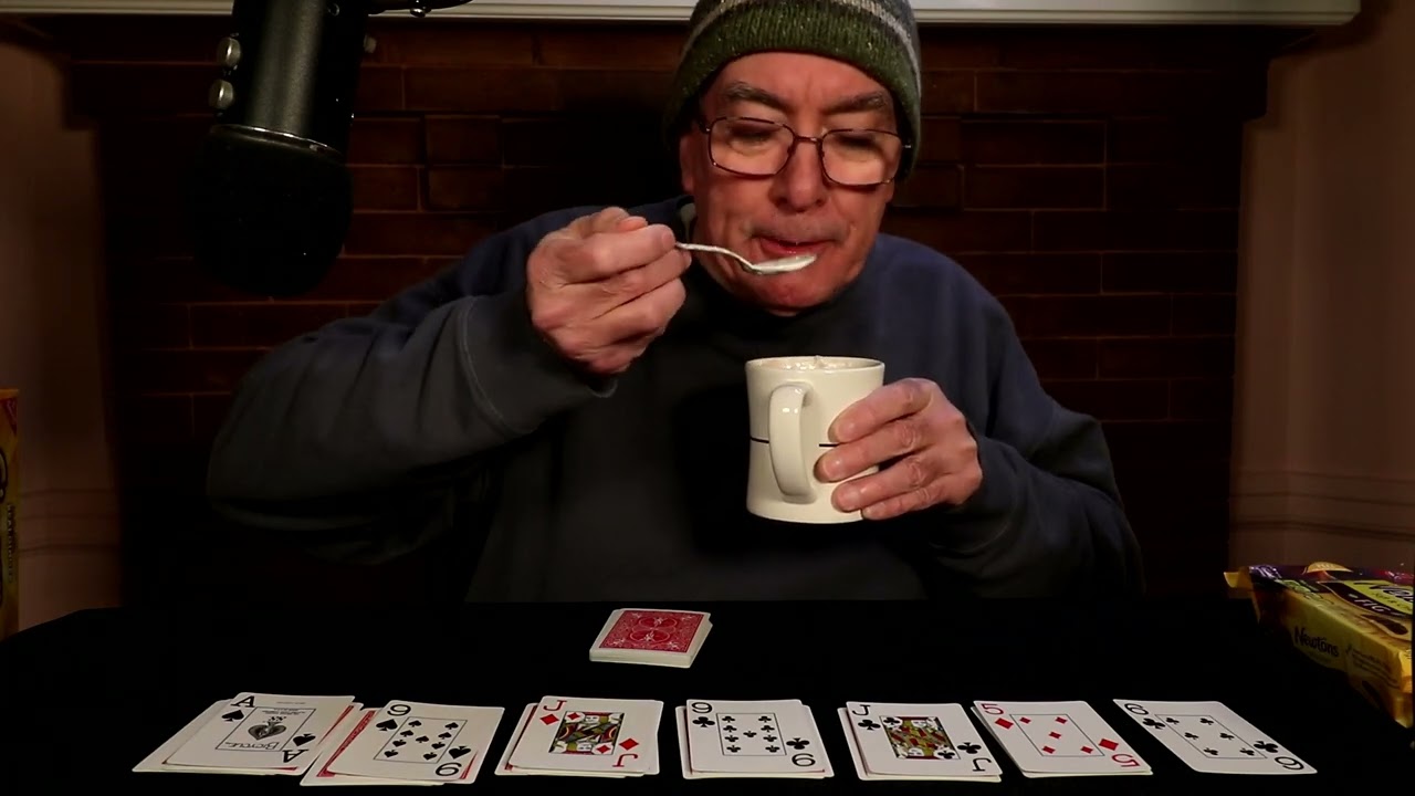 ASMR Drinking Hot Chocolate and Playing Solitaire during Polar Vortex