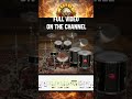 guns n' roses knockin' on  Drum Cover with sheet music how to play tutorial #drumcover #drumtrack 9