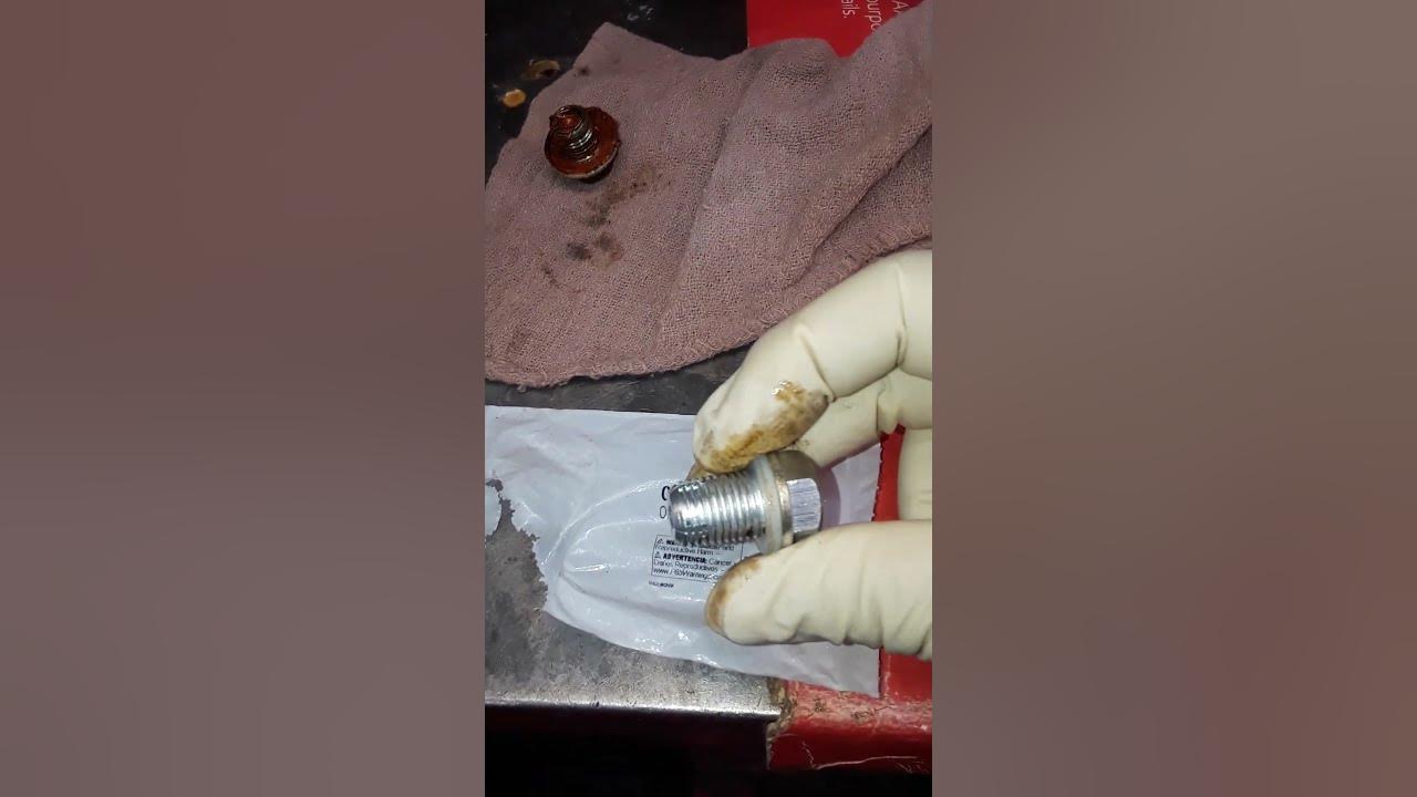 Acura mdx oil pan oversized drain plug youtube