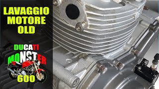 Ducati Old Monster 600 750 900 Lavaggio pulizia esterna del motore