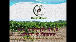 Grape Master - खरड छाटणीपूर्वी खत व मल्चिंग चे नियोजन.. screenshot 5