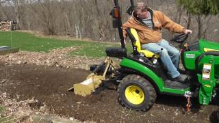 Land Pride Tiller Review -John Deere 1025 R