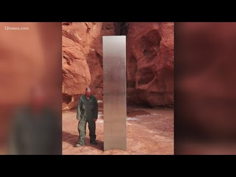 Mysterious metal monolith found in Utah desert