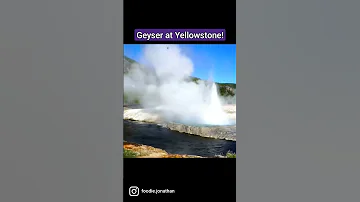 Black Sand Basin Geyser Eruption 
