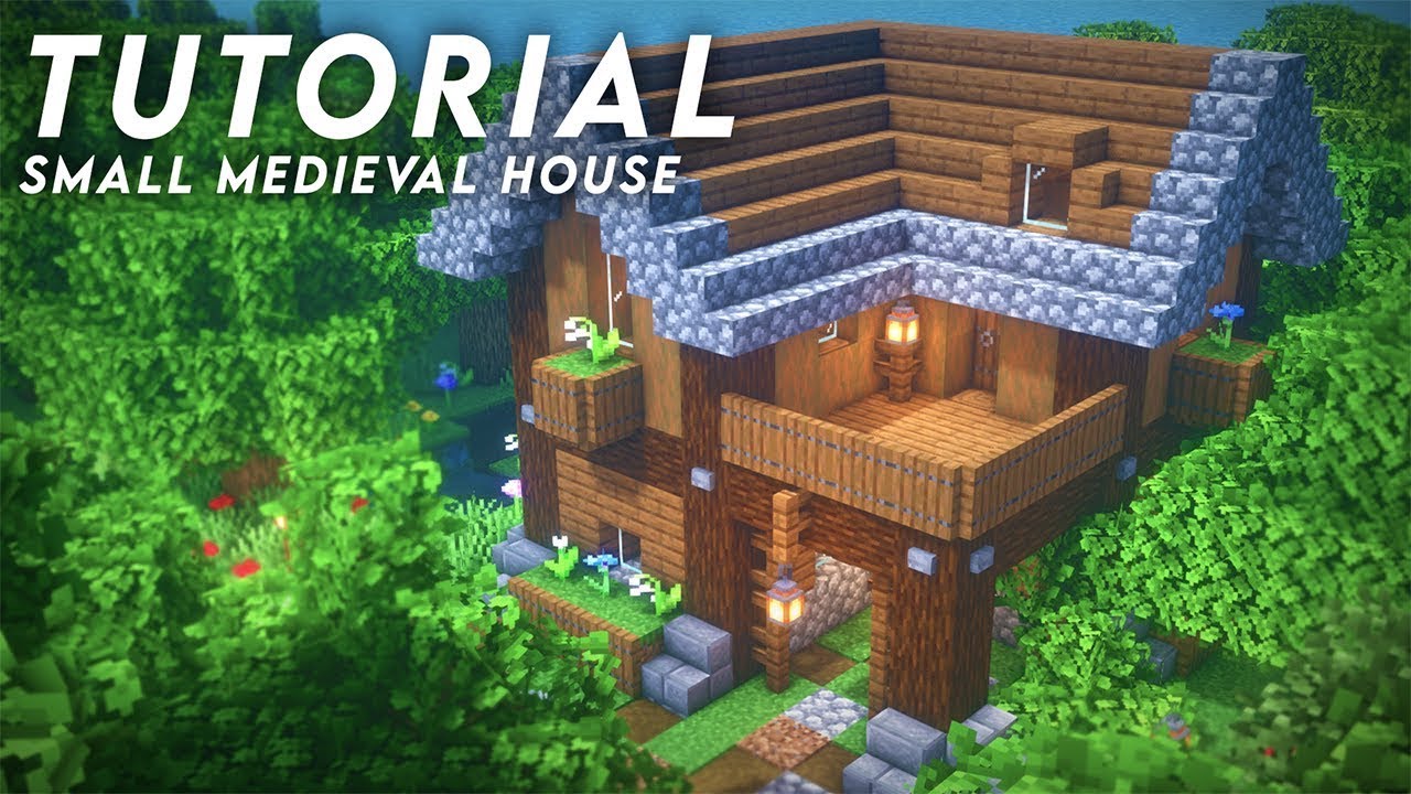 Minecraft Small Medieval House Tutorial (Easy) - YouTube