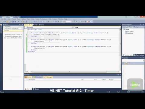 {VB.NET}∞Tutorial 12 - Timer