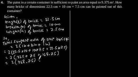 CBSE Class-9 Maths NCERT solution - Surface Areas And Volumes - Exercise 13.1 - Problem 4