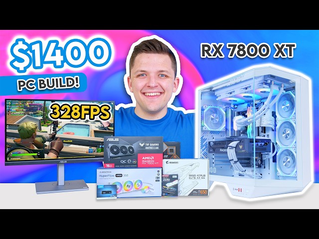Best $1400 Gaming PC Build 2024! 😁 [Full 1440p Build Guide w