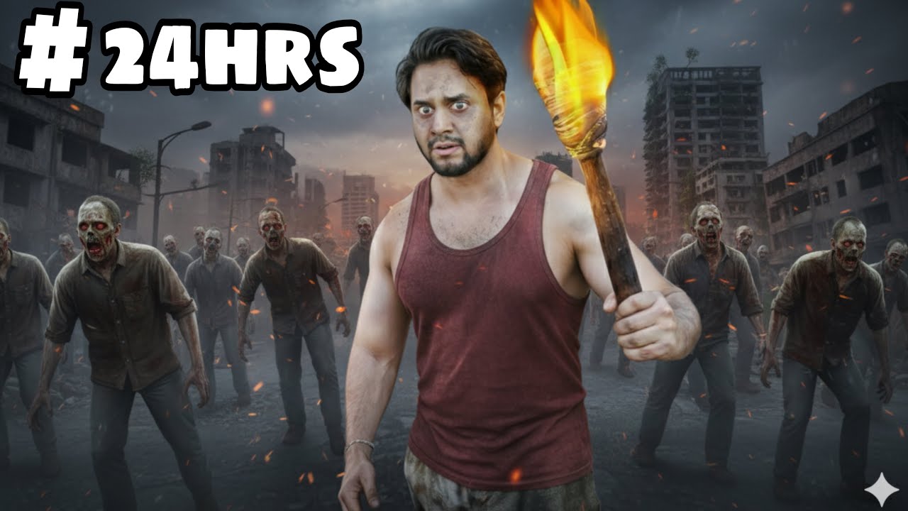 Surviving 24 Hours Challenge in Abandoned City