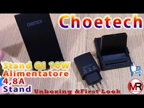 Choetech: Ricarica Wireless QI Rapida, Wired e Supporto Smartphone/Tablet