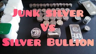 Junk silver vs Silver bullion. Why I invest in both. Prepping & investing.