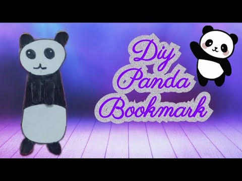 Diy panda BookMark🐼||School supplies||Kavya Doll world 😘