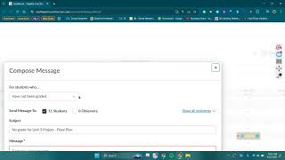 Sending Canvas Messages via Gradebook