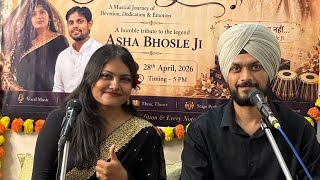 Asha Bhosle tribute | Swar Yatra | Duet | students performance #loveforsinging #livesinging  #music 
