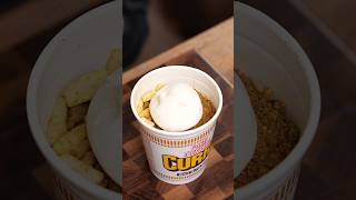 Curry Cup Noodles with Mochi Ice Cream #food