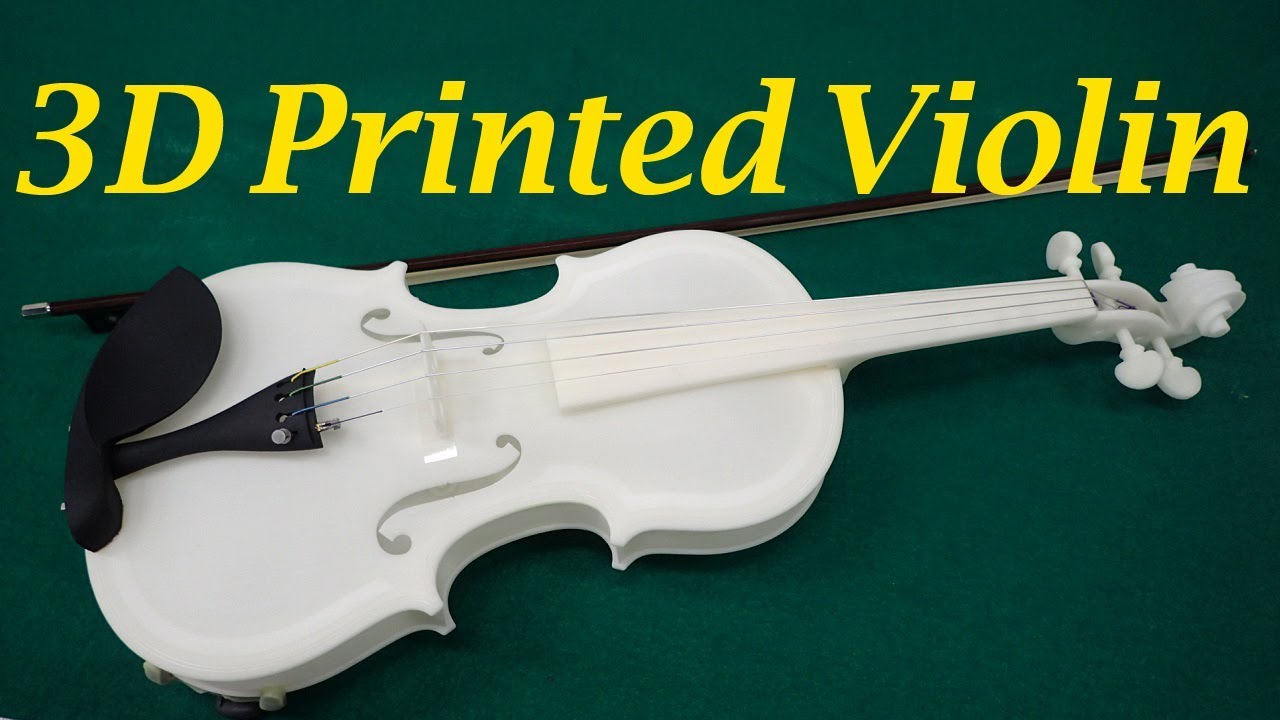 都産技研 3dプリンターでバイオリン その設計と製作 Design And Fabrication Of 3d Printed Violin Youtube