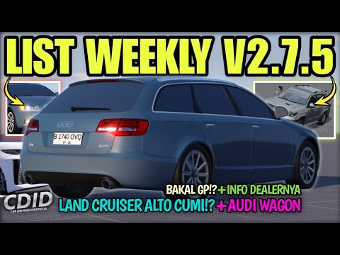 NEW LIMITED LAND CRUISER ALTO, AUDI INFO UPDATE WEEKLY #1 V2.7.5 COMING TODAY | CDID Roblox Part 14