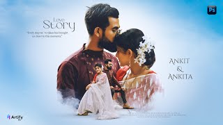 Couple Poster Design in Photoshop | Wedding Poster Editing Tutorial screenshot 5