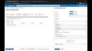 Azure WAF & Front Door tutorial