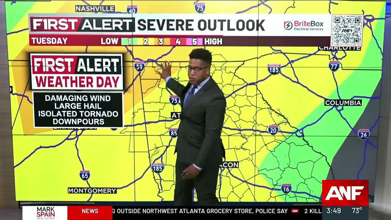 First Alert | Strong to severe storms possible tomorrow night - YouTube