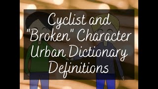Urban Dictionary Character Definitions