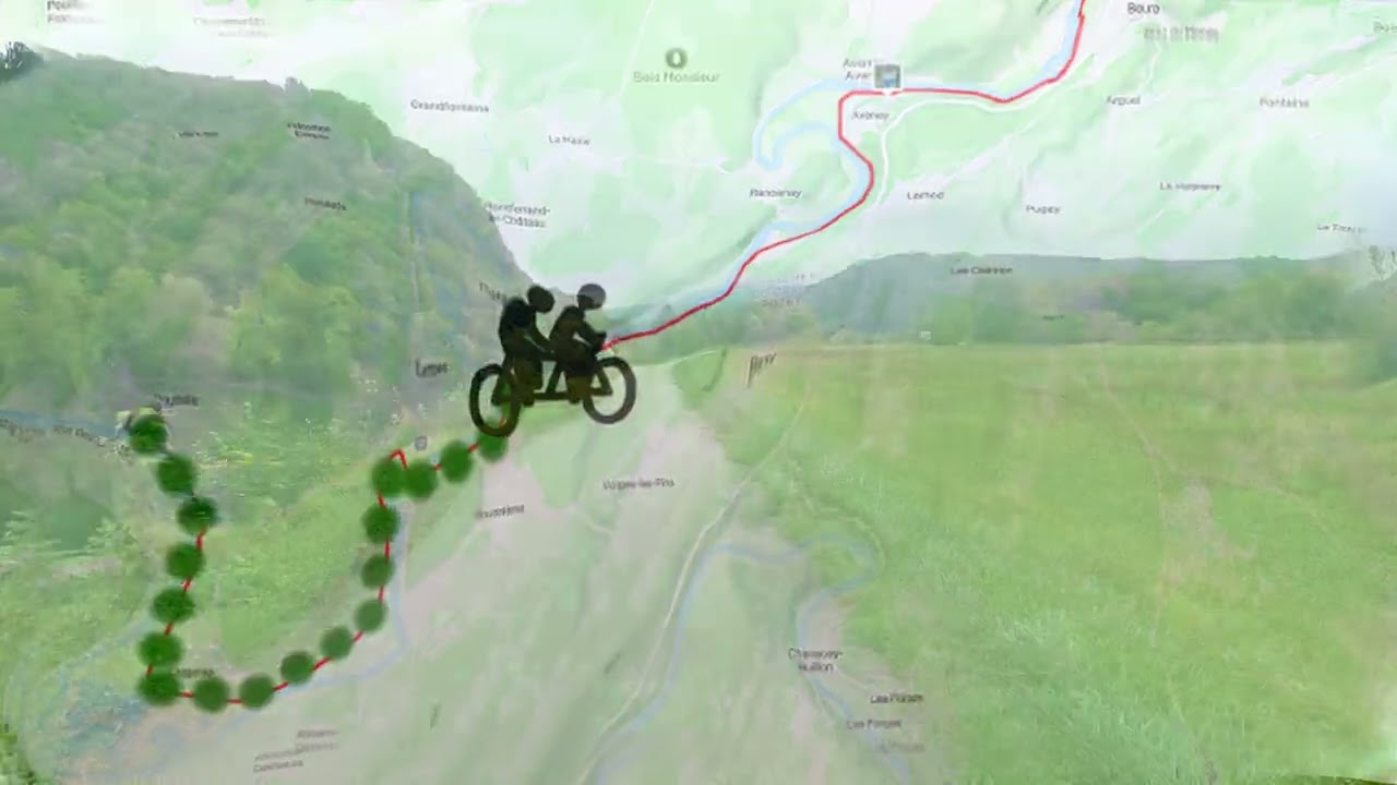 8sept25. Along the Canal du Rhone du Rhin, Eurovelo 6 from Routelle to Besancon. Great cycling.