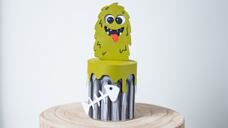 Trash Bin Monster HALLOWEEN Pringles box wrapper SVG tutorial DIY gift idea