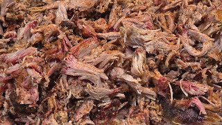 10 hours on the Traeger for this pulled pork!