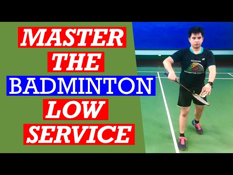 MASTER THE LOW BADMINTON SERVICE- A drill to help you have a killer serve and start the game strong