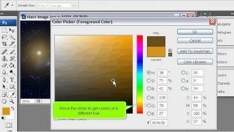 How to use the Color Picker in PhotoShop - Adobe Photoshop Tutorials