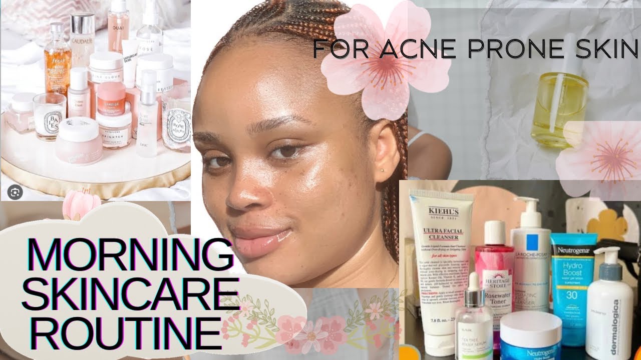 Morning skincare routine for acne prone skin / simple and easy routine ...