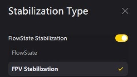 insta360 studio FPV Stabilization vs FlowState