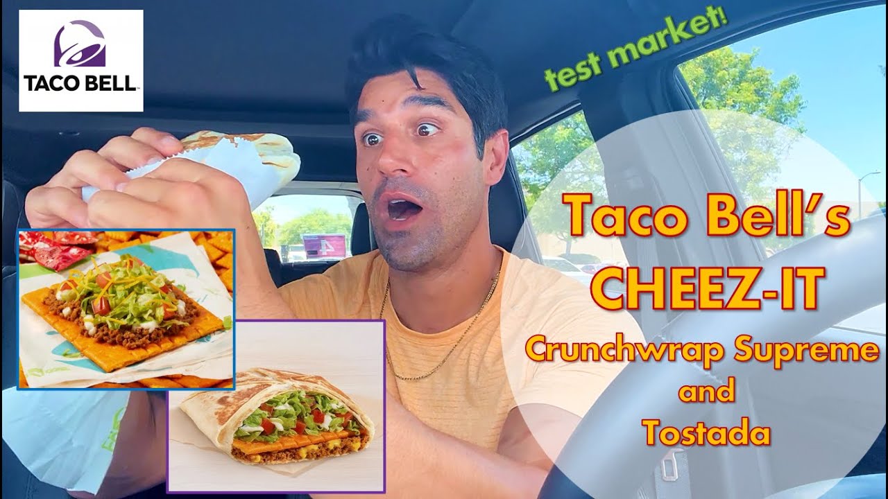 Taco Bell Big CHEEZIT TOSTADA & CRUNCHWRAP Review Test Market YouTube