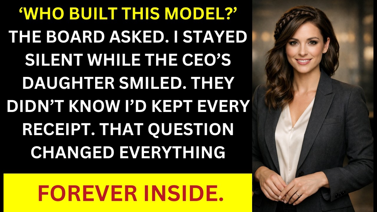 My CEO's Daughter Took Credit for My Work — I Stayed Silent Until the Board Asked One Question